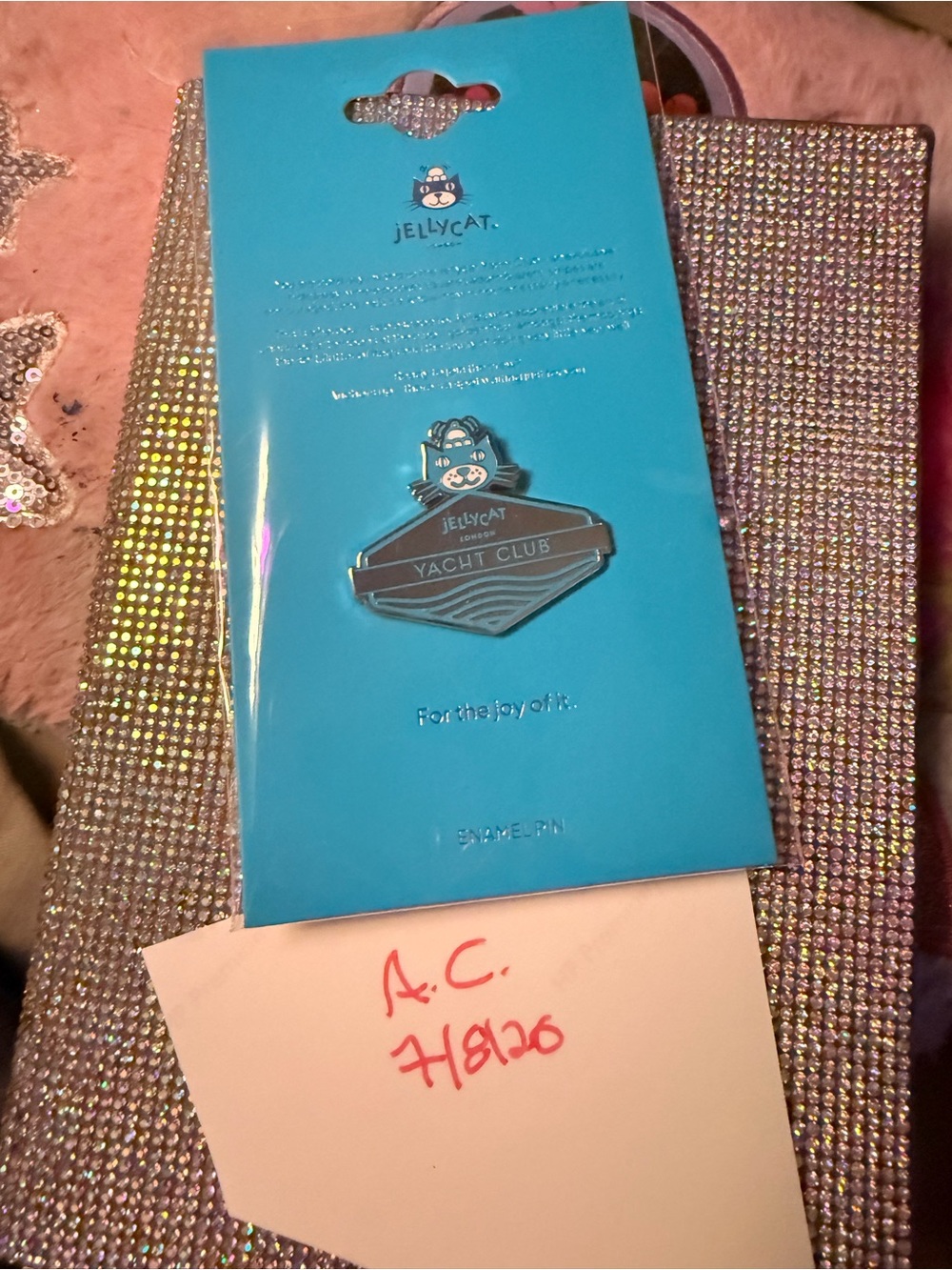 Jellycat Yacht Club Pin - VHTF China Exclusive- ONLY 300